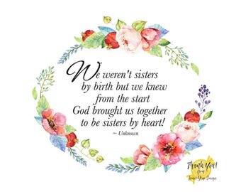 Sisters by heart | Etsy