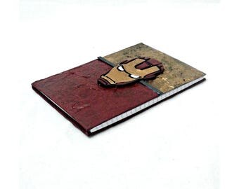 IronMan mixed media blank journal