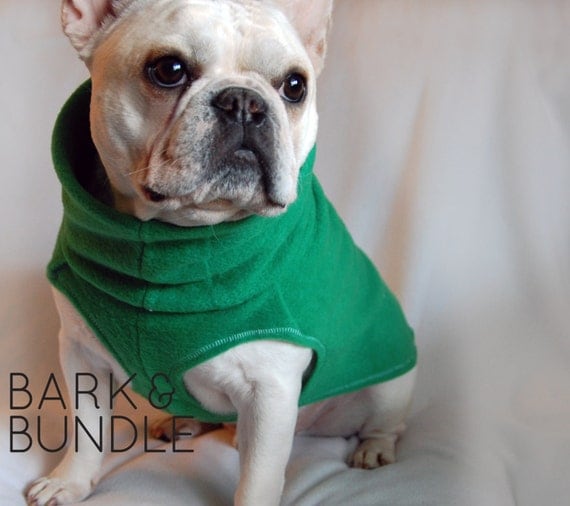 Solid Color Fleece Turtleneck Sweater for Dogs