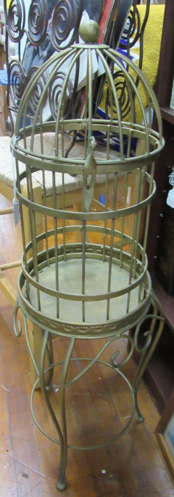 Metal Birdcage Planter
