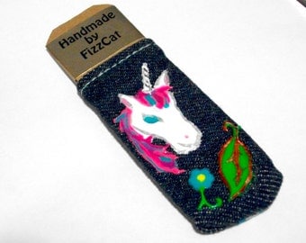 Personalized lighter holder, Custom lighter pocket with belt loop