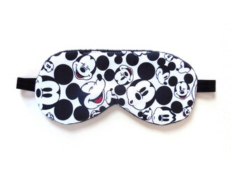 Adjustable Sleep Mask, Disney Eye Shade, Mickey Mouse Eyemask Sleepmask, Fleece Cotton Flannel Satin, Night Cover, Woman Teen Kids Toddler
