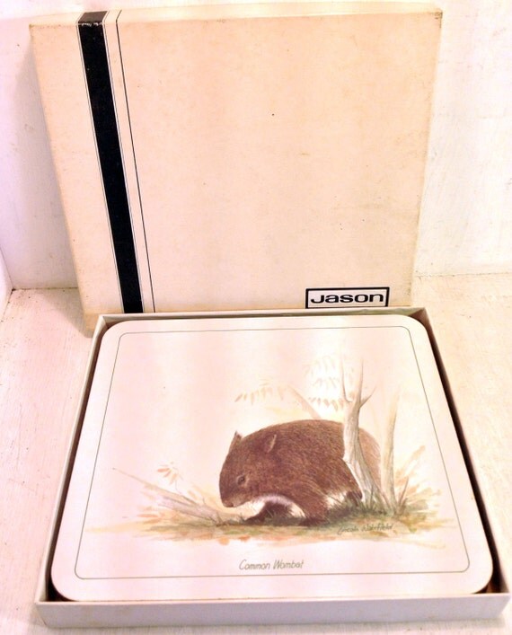 Set of 6 Medium Vintage Jason Cork Backed Placemats