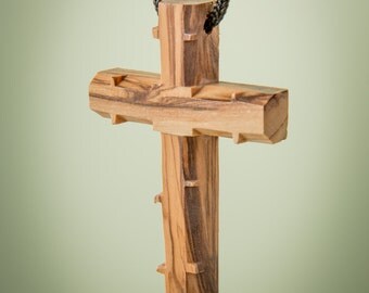 Olive Wood Cross/Holy Land/Handmade Cross/Reminder Cross/Prayer/Christian Gift/Baptism Gift/Pastor Gift/Encouragement Gift - CC02