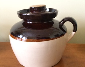 Vintage 1930's Large Robinson Ransbottom Earthenware Bean Pot