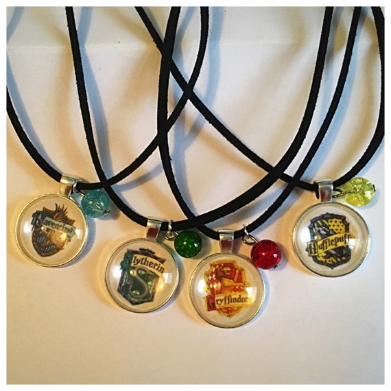 Hogwarts House Cabochon Pendant Necklace