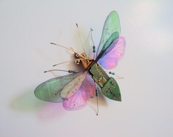 The Gemini Bugs Circuit Board Insects by Julie Alice by DewLeaf
