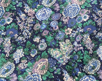 Liberty of London, Vintage Liberty, Elysian Yardage, Blue Purple Tana Lawn