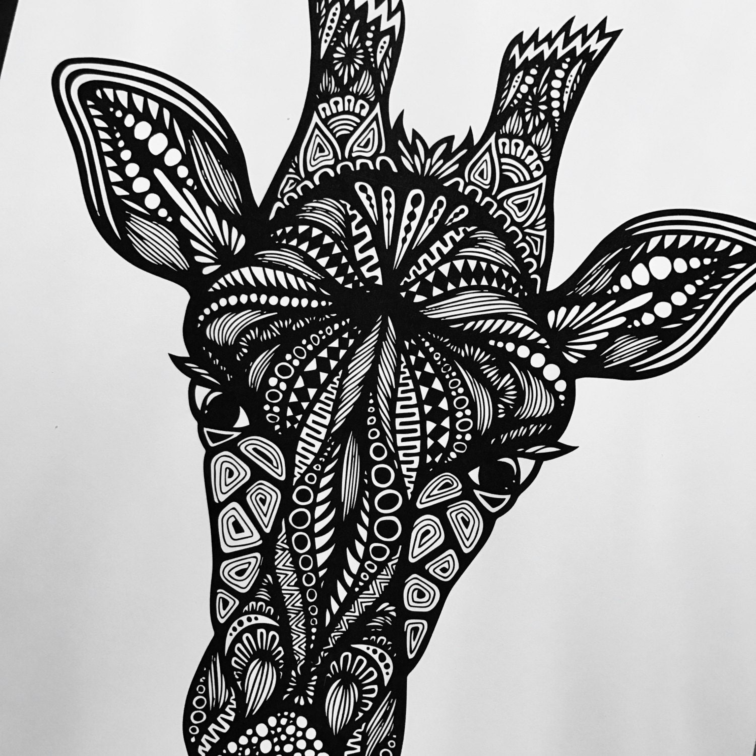 Download Zentangle - Giraffe