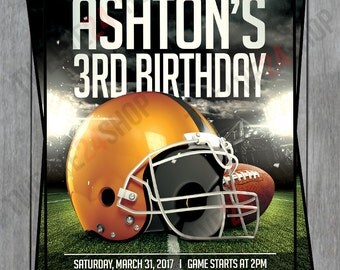 Football Birthday Invitation - Football Birthday Party