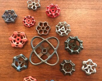 Set of 15 Vintage Valve Handles