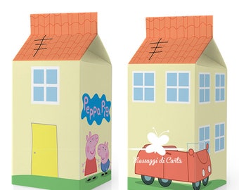 Peppa Pig favor box - cartone del latte