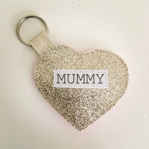 Personalised Glitter Keyring