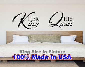 King And Queen Wall Decor her king his queen | etsy King And Queen Wall Decor her king his queen | etsy