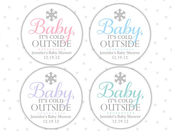 Baby its cold outside stickers Baby its cold outside baby