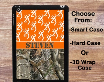 iPad Case Camoauflage Browning Deer iPad Mini 1/2/3/4 Smart Case Personalized iPad Air 1/2 iPad 2/3/4 Retina, iPad Pro 9.7 Inch 3D #2678