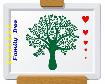 Family tree stencil | Etsy