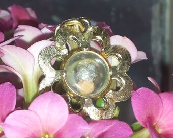 Discounted-Rare vintage mustard seed amulet talisman- faith, wealth, luck