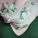 Floral Print, Soft Scarf, Flower Scarf, Green Scarf, Folk Scarf, Celtic Pattern, Celtic Scarf, Green Pattern