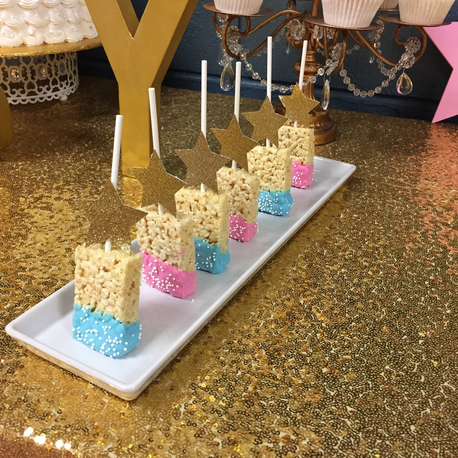 Twinkle Twinkle little star Rice Krispies treats