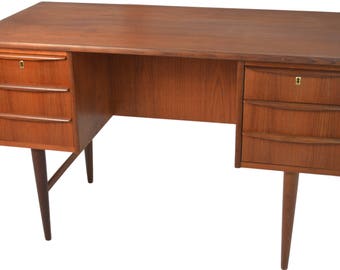 Teak desk | Etsy