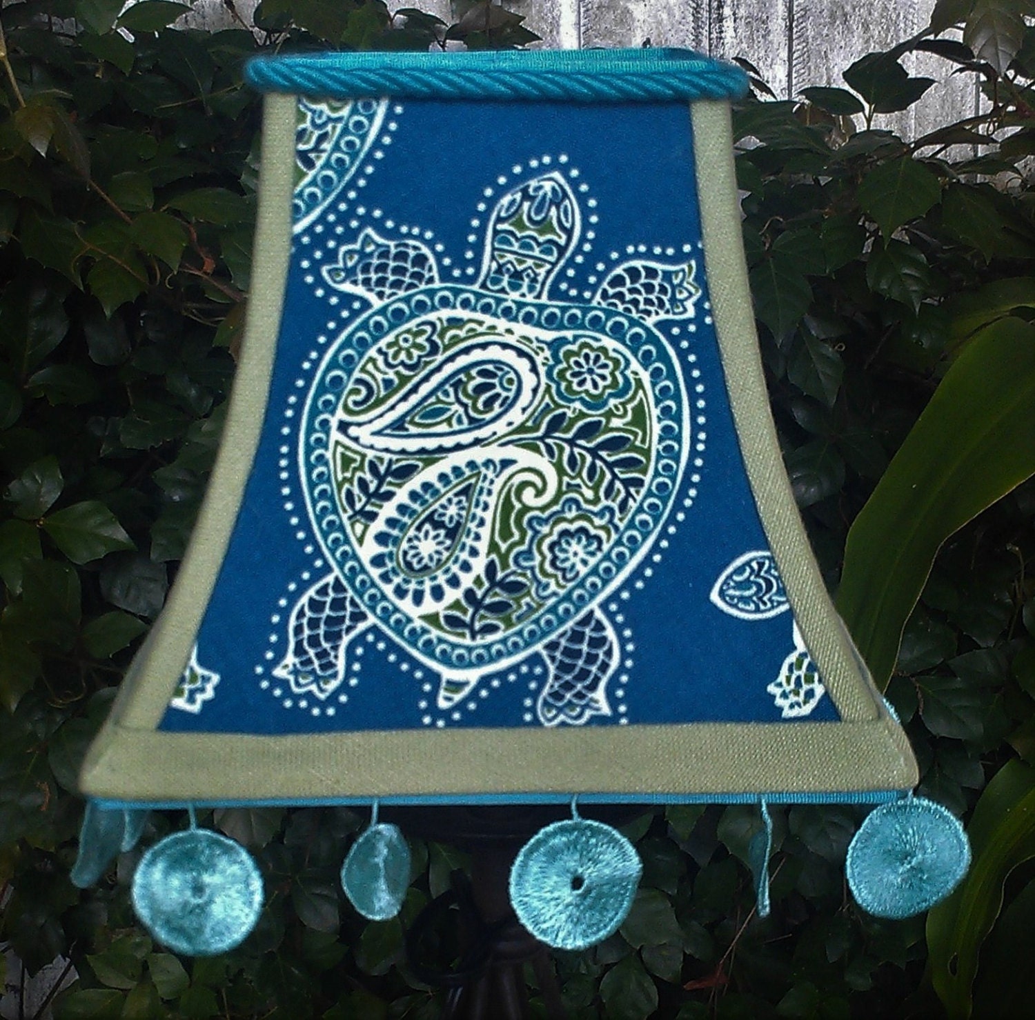 Turquoise Lampshade Tommy Bahamas Tranquil Turtles Square
