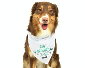Big Brother Dog Bandana, Dog Pregnancy Announcement, Baby Announcement Dog, Dog Bandana, Personalized Dog Bandana, Dog Gift, Big Brother Dog