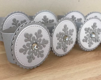 Napkin rings, Christmas napkin rings, snowflake napkin rings, christmas table decorations, christmas table