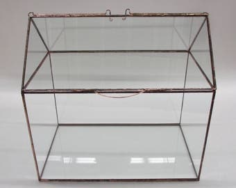 OUR House Card Box, Terrarium, Display Case, Glass Box