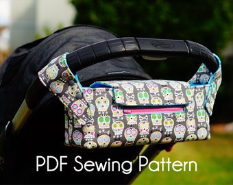 PDF SEWING PATTERN - Pram Caddy/Pram Organiser/Stroller Caddy/Stroller Organiser/Stroller Bag/Wheelchair Bag/Shopping Trolley Organiser