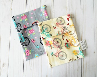 Reusable sandwich bags - set of reusable snack bags - reusable lunch bags - reusable snack pouches - snack bag set - snack baggies