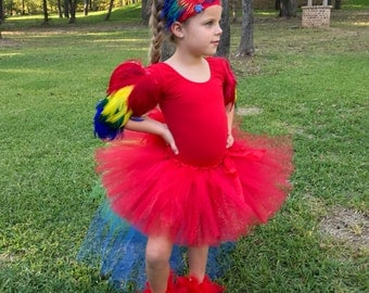 Parrot costume, macaw costume, parrot wings, parrot headband, leg feathers, costume wings, feather wings, parrot accessories, macaw headband
