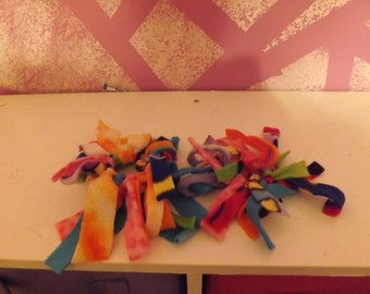 Fringe cat toy with bell