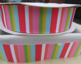 Tropical Vertical Stripe Ribbon