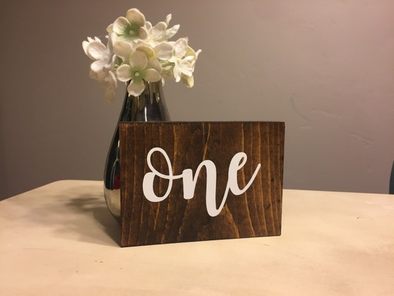 Wood table numbers Wooden table numbers Wedding table