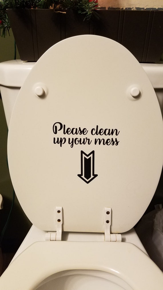Potty Sign Potty Decal Toilet Sign Toilet Decal Please