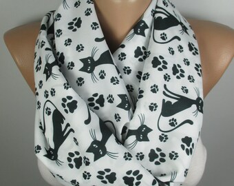 Cat Scarf Animal Scarf Infinity Scarf Gift For Cat Lovers For Pet Mom Spring Fall Winter Women Fashion Accessories Christmas Gift For Her