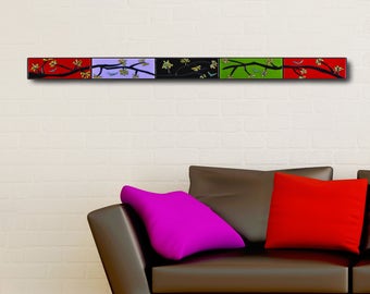 Long Wall Art narrow wall art | etsy Long Wall Art narrow wall art | etsy