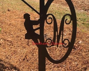 Lineman Monogram Yard Stake