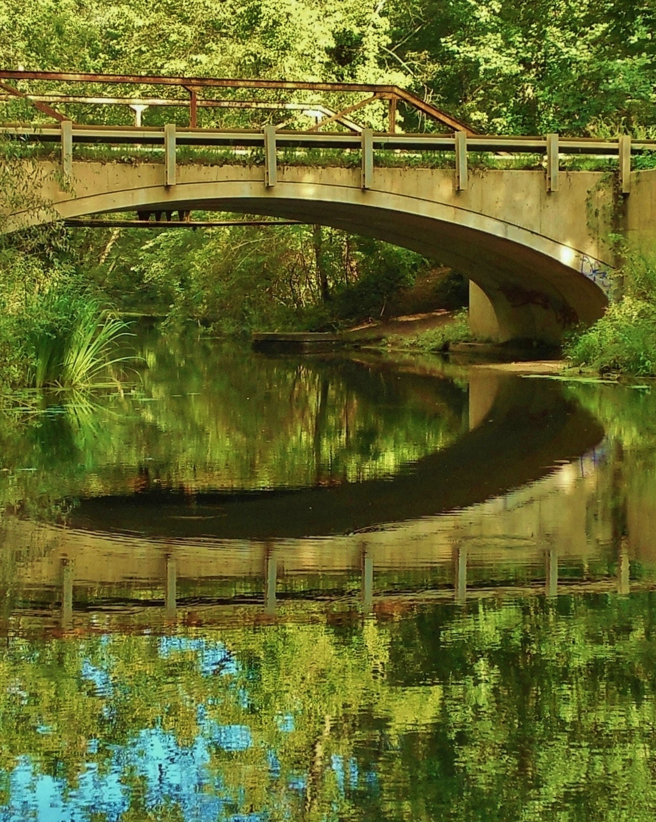 BRIDGE REFLECTIONSBridge Over Water Water Reflections Lake
