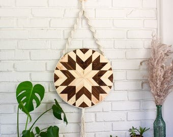 Round Wood Wall Art wood wall art macrame wall hanging boho wood art round Round Wood Wall Art wood wall art macrame wall hanging boho wood art round