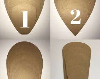 Hard Copy Paper Flower Template - DIY Paper Flowers, Large Paper Flower Template