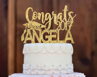 Graduation Cake Topper, graduation party decorations, congrats grad, graduation party, graduation decor, graduate, high school graduation