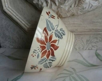 French Breakfast Bowl, Café au Lait, Vintage Digoin Bowl,