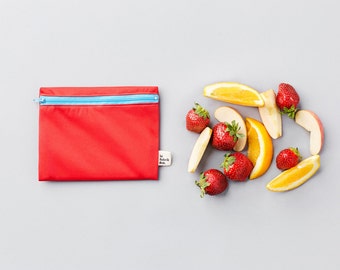 Custom trio ~ means reusable snack bags ~ Reusable snack and sandwich zipper bags