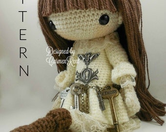 Antonia-Steampunk-Amigurumi Doll Crochet Pattern PDF