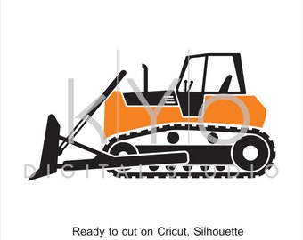 Construction SVG, Transportation SVG, Digger svg, Bulldozer SVG, Transport svg, tractor svg, svg cut files for Cricut and Silhouette