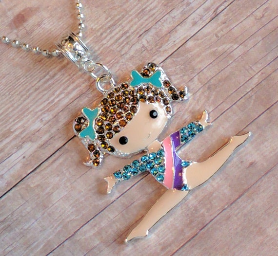 Young Girls Gymnastics Necklace/Young Girls Jewelry/Girls