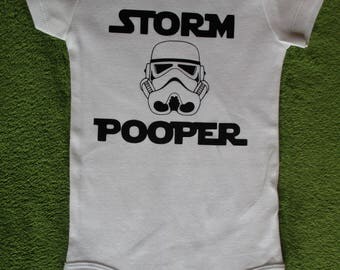 Storm Pooper Baby Onesie, Star Wars, Shower Gift, Funny Baby Onesie