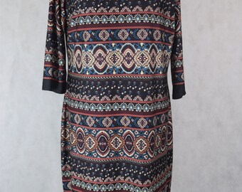 Plus Size Patterned Dress, Plus Size Clothing, Women’s Clothing, Plus Size Clothing, Dresses for Women, Kawaii, Vintage Clothing